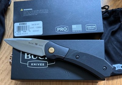 BUCK 591 BLACK PARADIGM SHIFT KNIFE NEVER USED IN BOX  N11