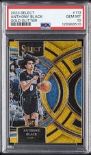 2023 PANINI SELECT GOLD GLITTER #113 ANTHONY BLACK PSA 10