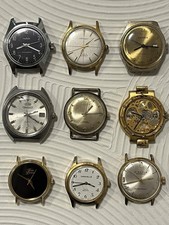 Uhren Konvolut • Mechanische Vintage Herren Armbanduhren Sammlung (Werke laufen)