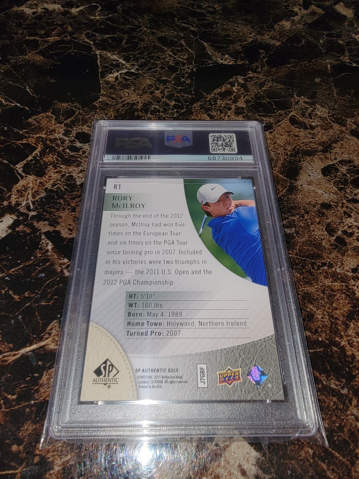 2014 SP Authentic Golf Rory Mcilroy Extended Rookie R1 PSA 10 MASTERS CHAMP 2026 view 4