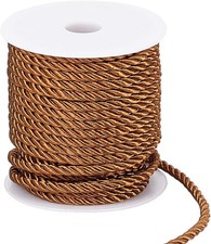 Twisted Rope, 5mm Twisted Cord 59 Feet Decorative Rope Twisted Silk Ropes Sat...