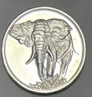 African Elephant Silver 1 oz Round 999