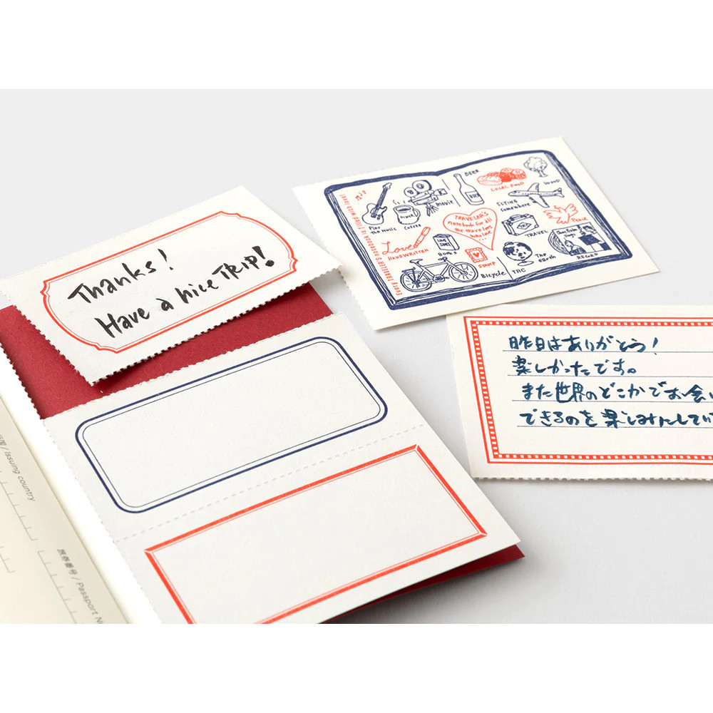 Traveler's Company LOVE AND TRIP Passport Red Notebook STARTER KIT *SEALED NEW*