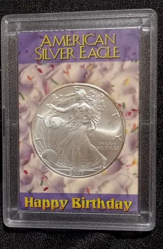 2007 WALKING LIBERTY AMERICAN EAGLE .999 FINE SILVER DOLLAR Proof USA 1oz. $1