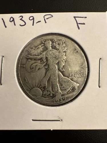 1939 P Walking Liberty 90% Silver Half Dollar - Fine Details