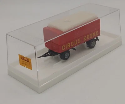 Brekina 5520 2-Achser Anhänger Pritsche Plane Circus Krone Modell 1:87 H0 VP - Bild 1 von 4