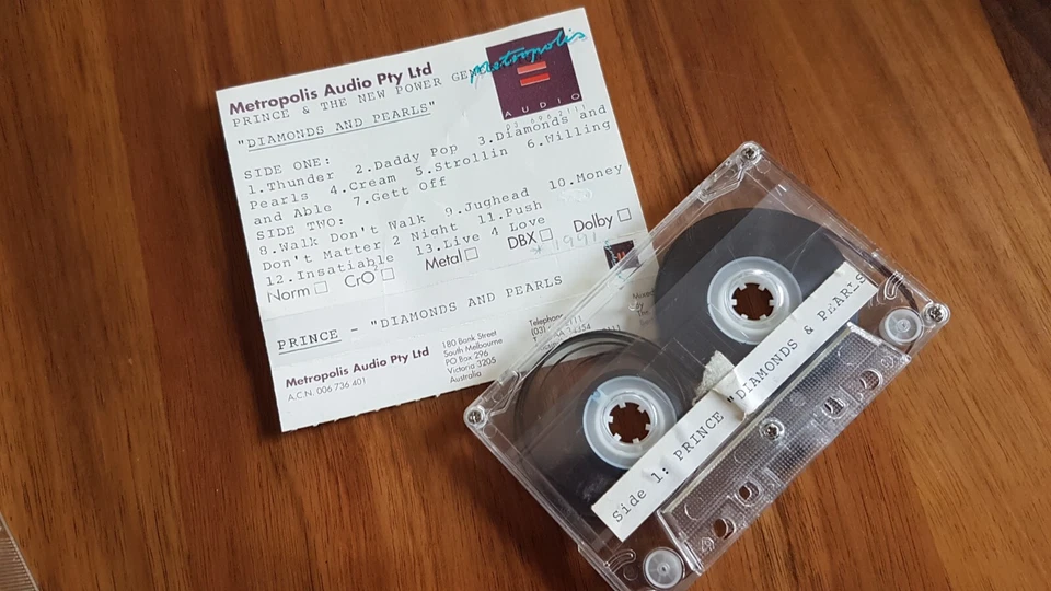 RARE PRINCE AND THE NEW POWER GENERATION PROMO DIAMONDS & PEARLS CASSETTE TAPE - Image 2 of 2