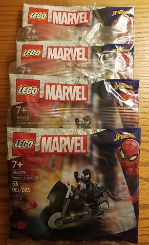 Menge 4 Lego Sets: Venom Street Bike 30679 Marvel