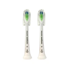 2x Philips Sonicare DiamondClean W Replacement White Brush Heads | No Box