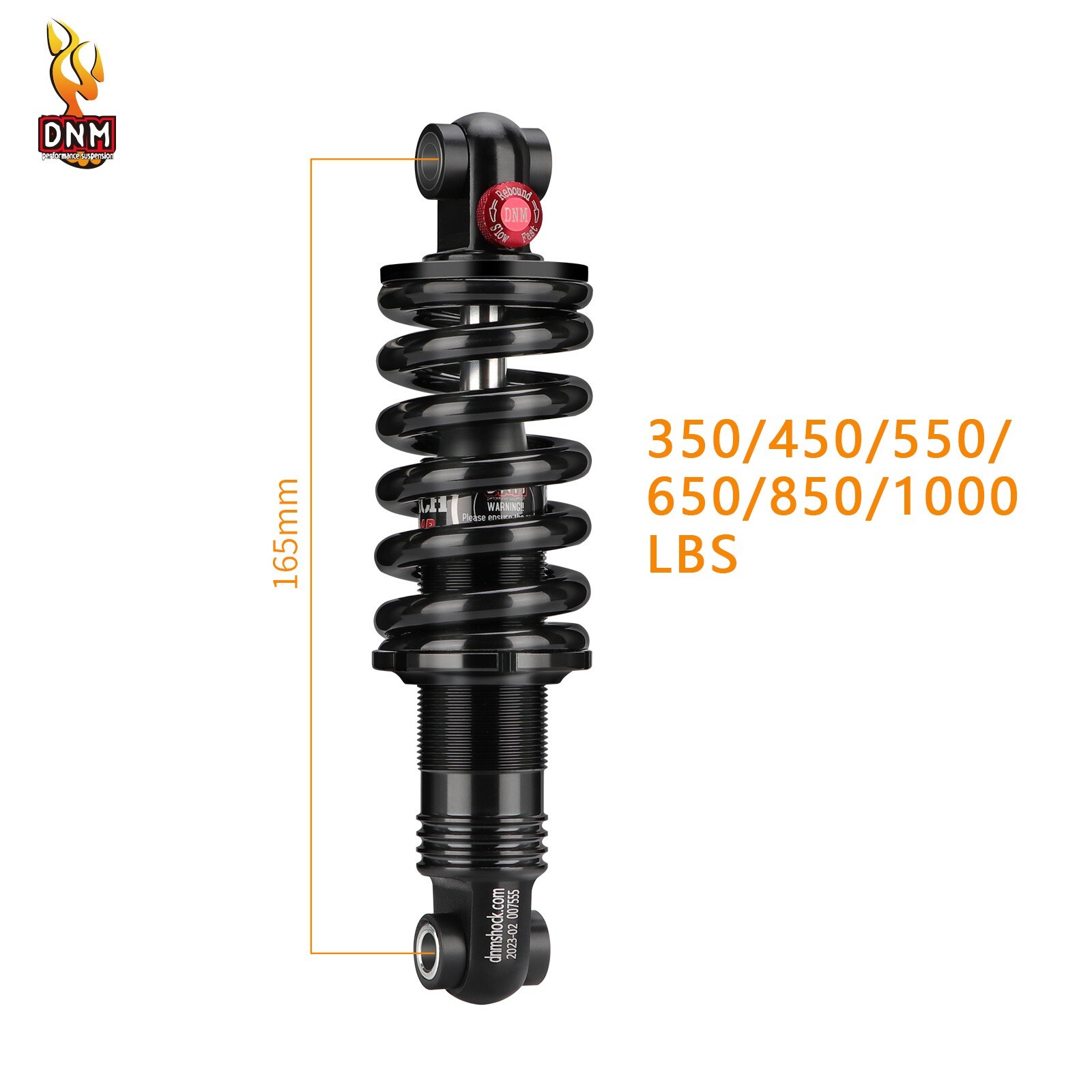 DNM DV22AR Mountain Bike Biycle Coil Spring Rear Shock 125/1