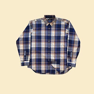 1980s Christian Dior Monsieur plaid mens shirt, size XL 1980s Christian Dior Monsieur plaid mens shirt, size XL