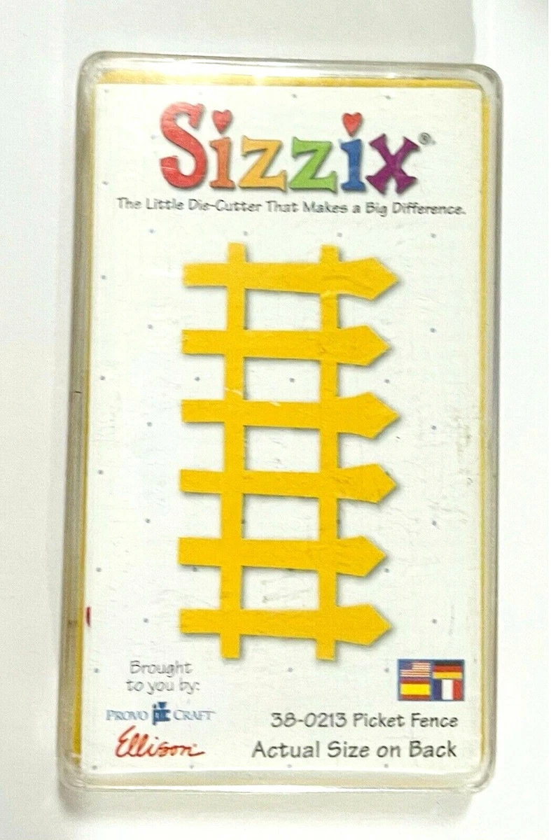 Sizzix Originals Medium Picket Fence Die Cut Cartridge 38-0213 Yellow