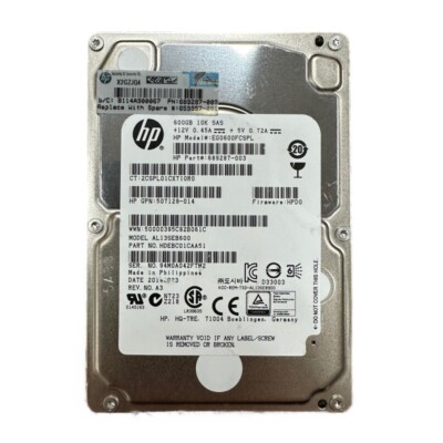 HP EG0600FCSPL 600GB SAS 6G HDD 10.000 U/min 2.5'' Festplatte