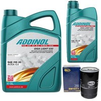 MotoröL Set Addinol 0W-30 Giga Light 6 Liter + ÖLfilter FüR Mazda Tribute 3.0 V6