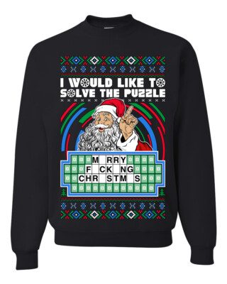 Santa Game Show Id Like To Solve the Puzzle Unisex Crewneck Sweatshirt