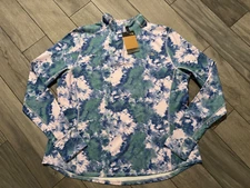 NORTH FACE WOMENS PRINT WINTER WARM ESSENTIALS 1/4 ZIP PULLOVER, MULTI, NWT, 3X