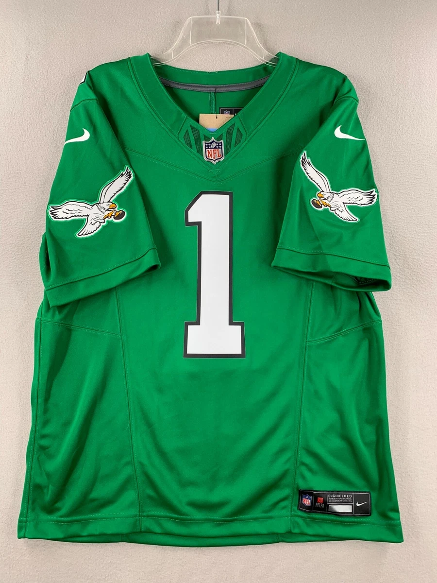 Men's Nike Jalen Hurts Kelly Green Philadelphia Eagles Alternate