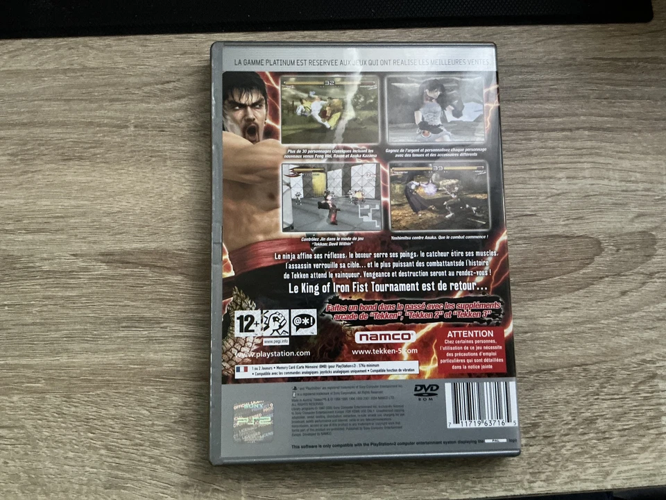 Tekken 5 Playstation 2 (PS2) Version Platinum, photo 2 sur 3