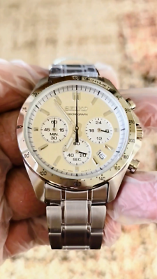 Seiko SBTR009 Spirit Chronograph Silver Dial Stainless Steel Men's