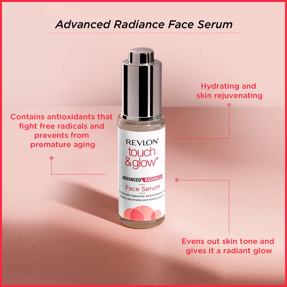 Revlon Touch & Glow Advanced Radiance Face Serum (25ml) - Image 3 of 4