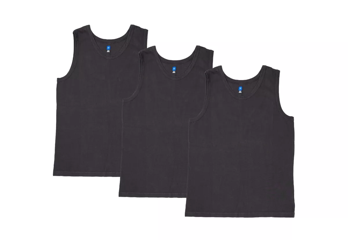 Yeezy Gap Tank Top Mens Size L 3 Pack Unreleased Season Dk Black