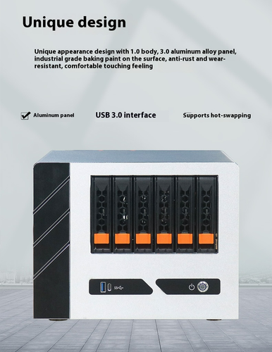 Nas 6-drive Storage Server Home Private Cloud Desktop Hot-swappable Chassis - 第 5/8 張圖片