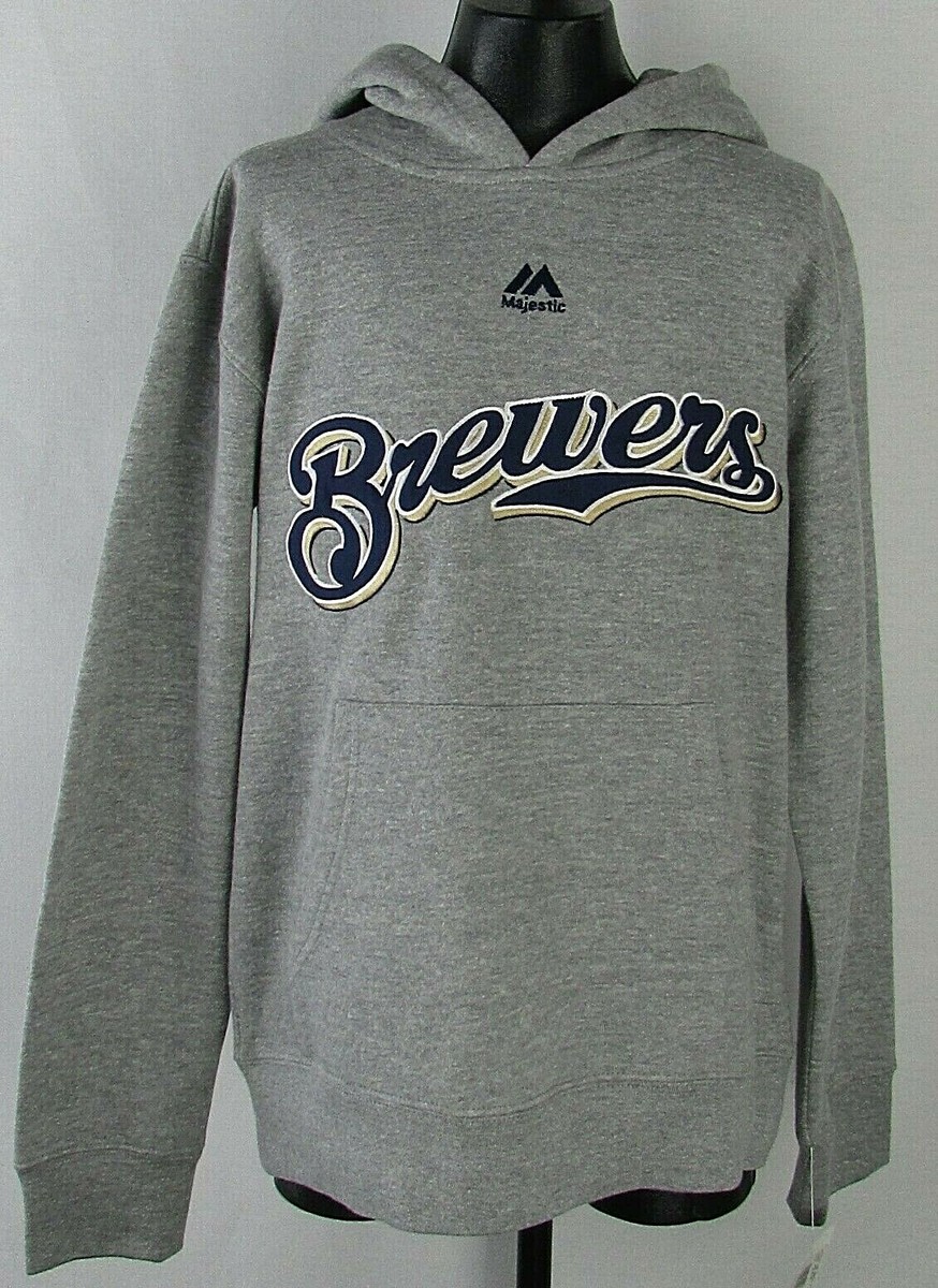 Milwaukee Brewers MLB Majestic Youth Boys Hoodie