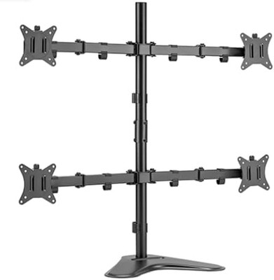 Quad Monitor Stand, 4 Monitor Mount for 17 to 32 Inch Computer Screens,Hold up t