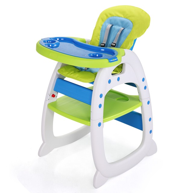 3 in 1 baby high chair convertible play table