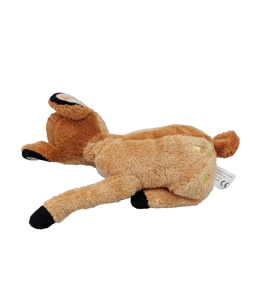 Petite Peluche doudou Bambi allongé DISNEY marron beige jaune
