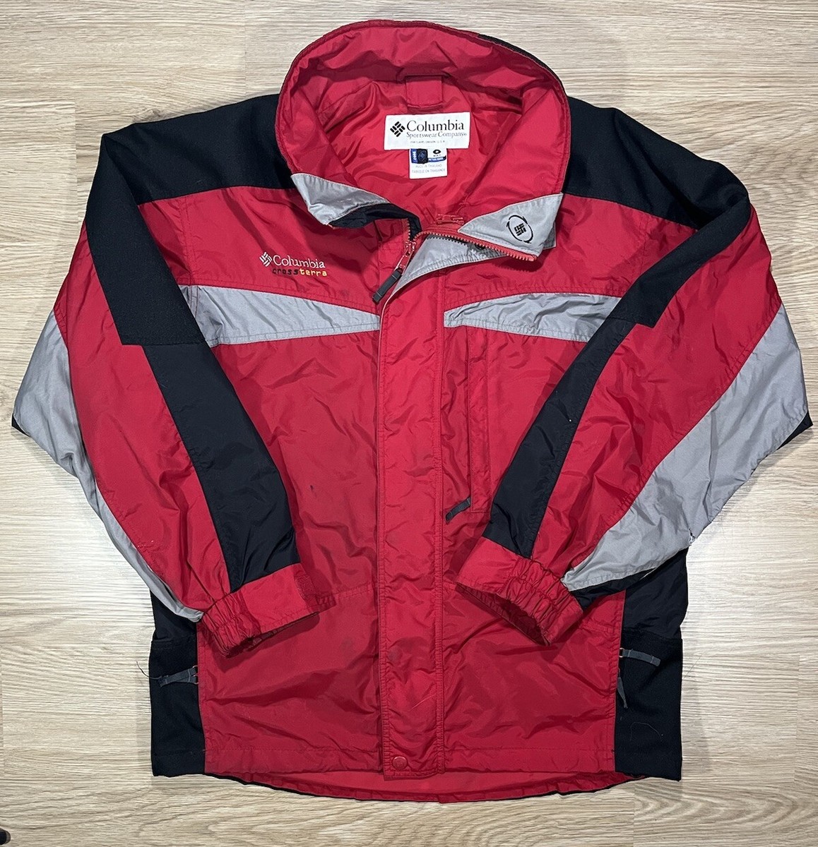 Vtg Columbia Cross Terra Windbreaker Jacket Shell Men's Full-Zip