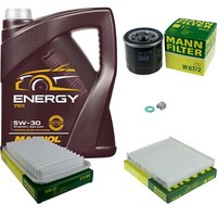 Mann Inspektionspaket 5 L Mannol Energy 5W-30 FüR Daihatsu Cuore VI 1.0 L251