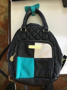 turquoise mini backpack