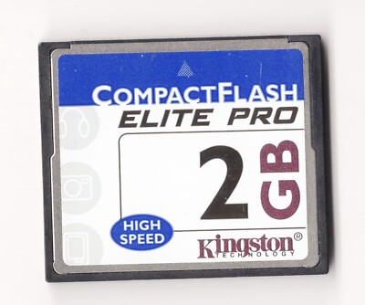 Kingston Elite Pro 2GB High Speed CF Compact Flash Camera Memory Card