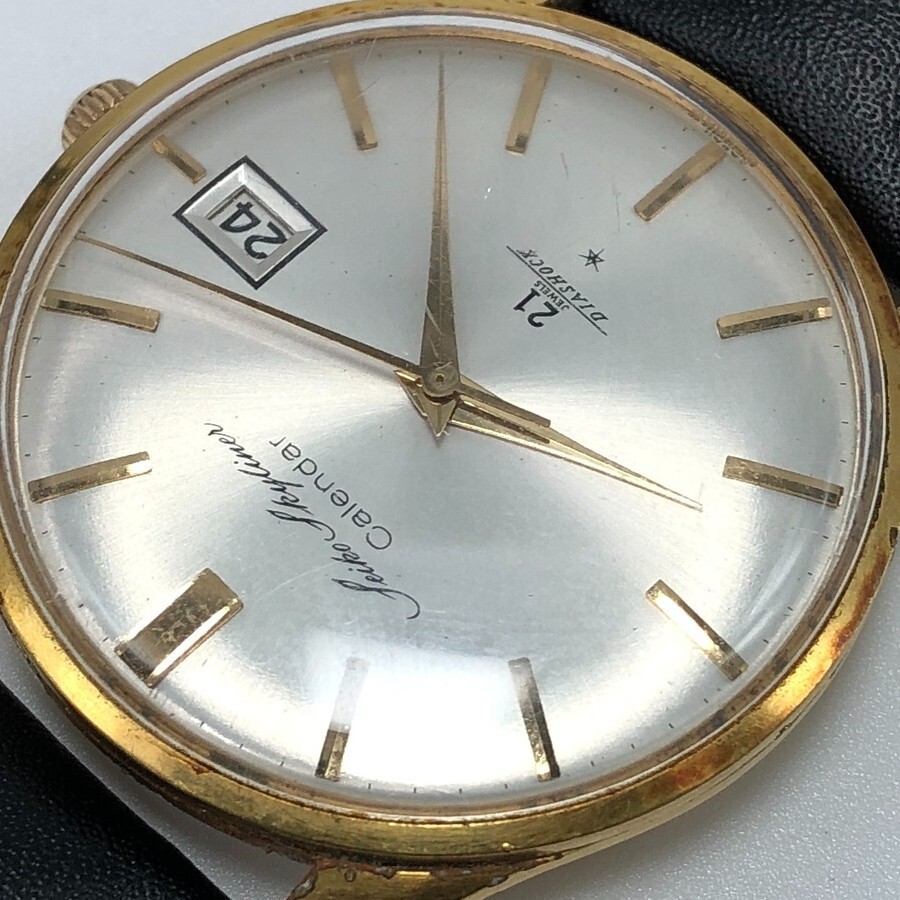 yokohamaサマ専用二点　SEIKO SKYLINER CALENDER Vintage 1964 Seiko Skyliner Calendar GOLD FILLED J15019 Hand