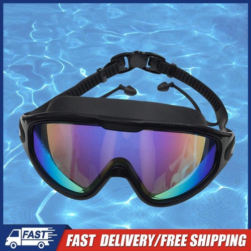 Bigframe AntiFog Swimming Glasses Elastic Unisex Swim Goggles for