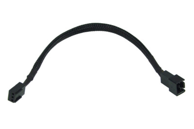 (14,50 EUR/m) Phobya 3Pin Molex 12V auf 5V Adapterkabel 20cm black schwarz