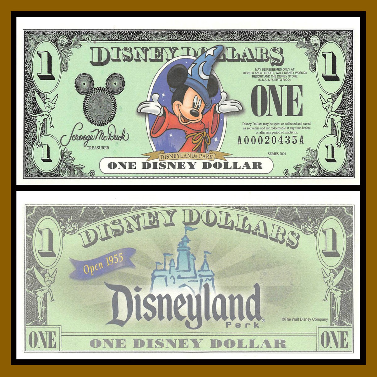 Disney 1 Dollar, 2001 