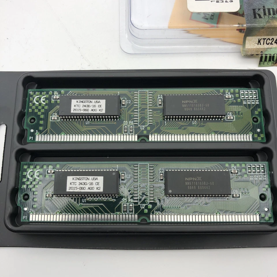 NEW 16MB EDO 2x 8MB Kingston KTC2430/16 60NS SIMM 72-PIN IBM PC or MAC Macintosh - Image 4 of 4