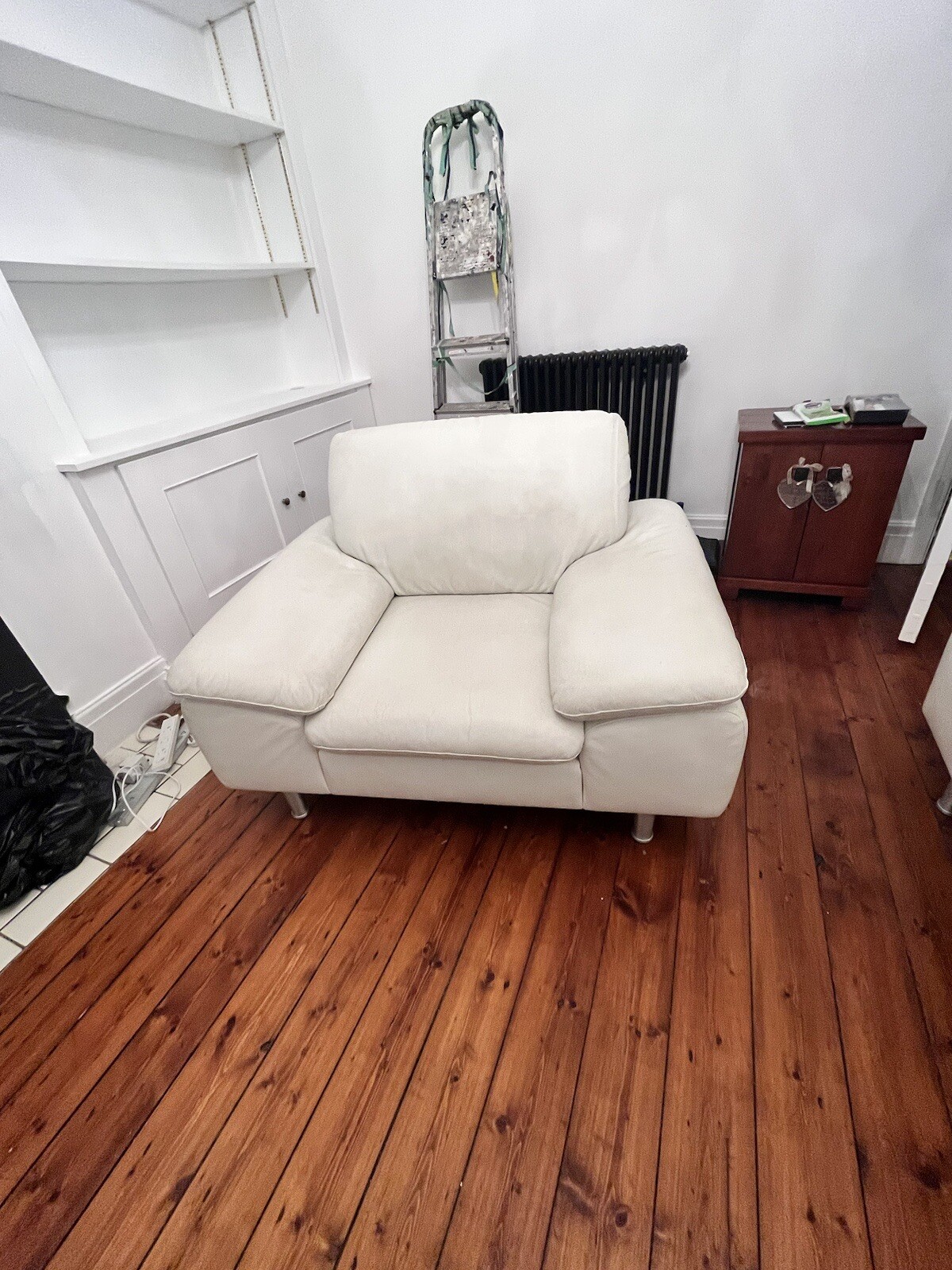 white leather corner sofa used eBay