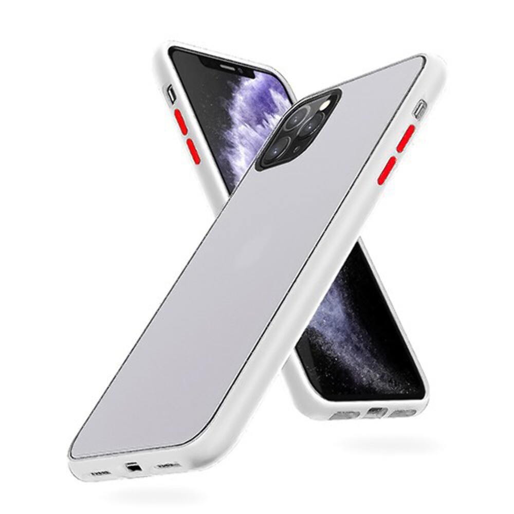 Matte Strong Colored Sides Slim Case for iPhone 12 Mini 5.4″ WHITE