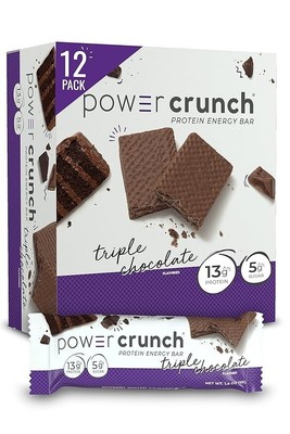 Power Crunch Protein Waffeln Riegel Triple Chocolate 12er Box 