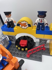LEGO VILLE Duplo 5594 5595 10871 Airport Cargo Air Plane Set Lot Vintage READ