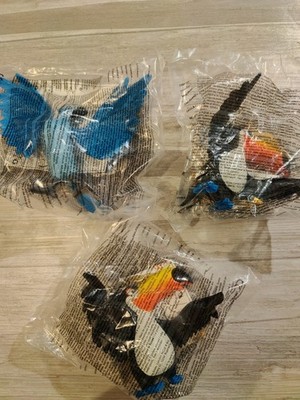 McDonalds Happy Meal 2011 Rio Film Spielzeug - NEU VERSIEGELT - Juwel & 2x Rafael Lot