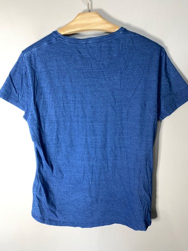T-shirt homme col rond manches courtes bleu denim Orlebar marron taille M  - Photo 6/6