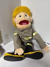 28" Sunny Toys Fireman Full Body Puppet Long Braided Hair