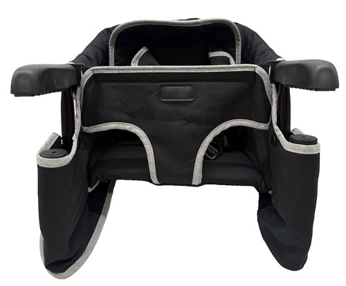 Tinybow Clip On High Chair for Baby Attaches to Table Portable Highchair Black