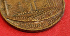 Stamped MACHINERY HALL Watch Fob w Chain: 1893 World's Columbian Exposition — photo 3