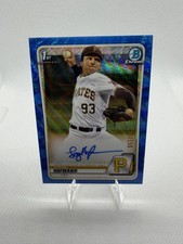 2020 Bowman Draft - Chrome Draft Picks Autographs Logan Hofmann #CDA-LH Blue...