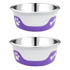 ThermoCool16 oz Insulated Pet Bowl, Light Purple, 2pk
